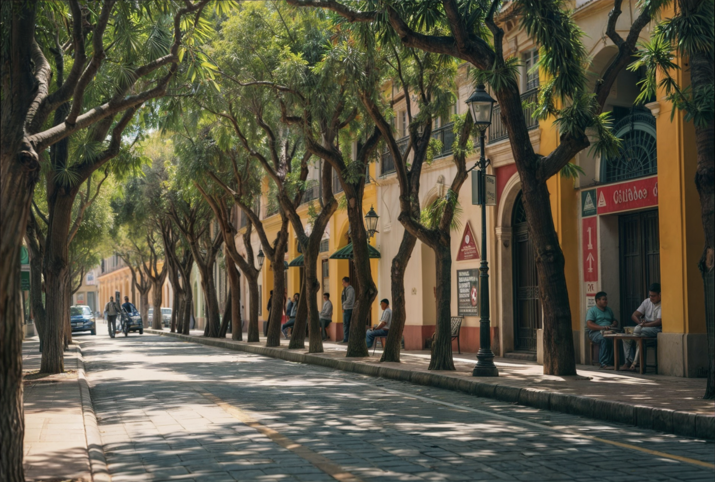 calle arbolada merida ai